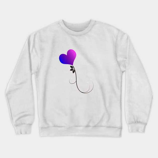 Bi Pride Flower Crewneck Sweatshirt by safetyheart